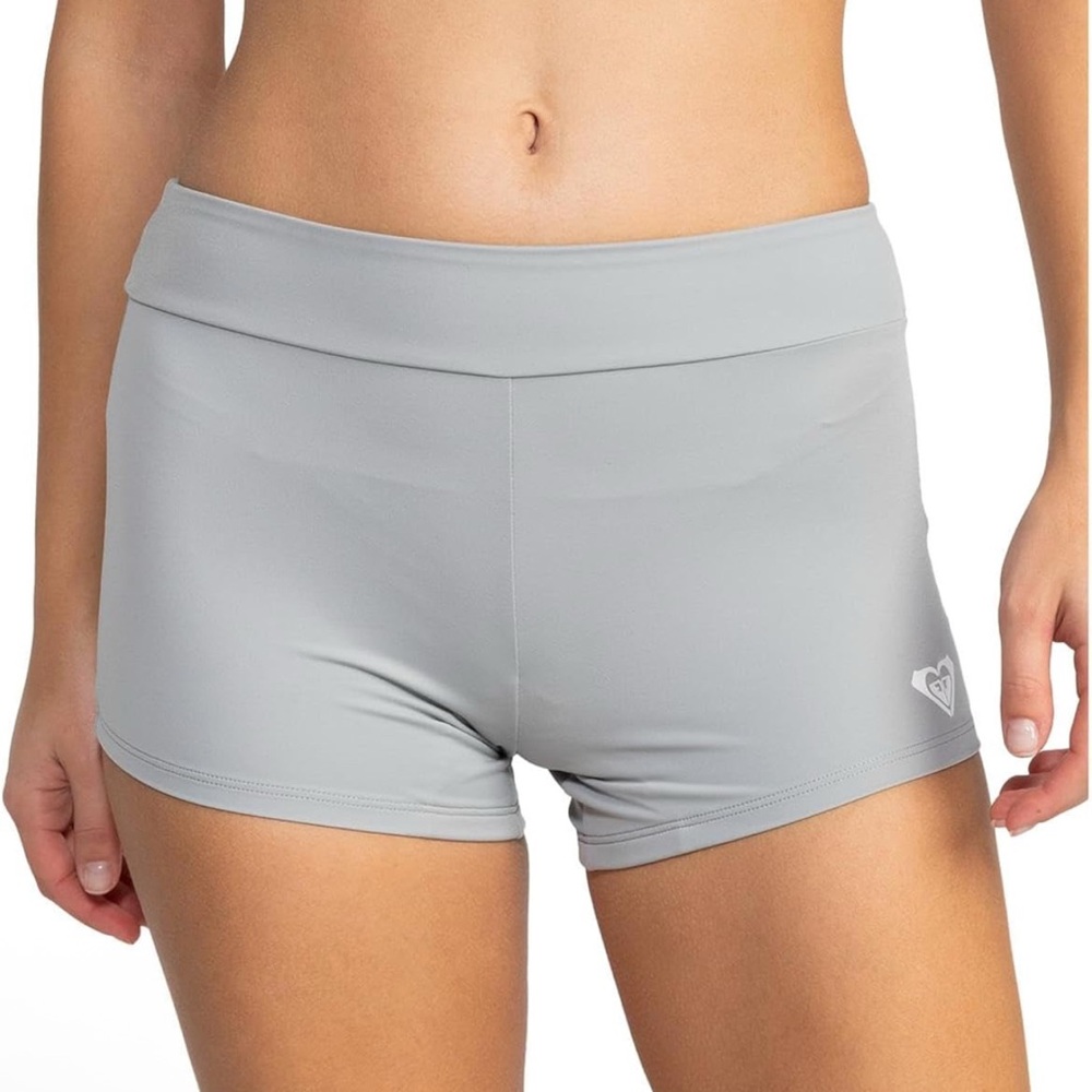 NWT Roxy Gray Beach‎ Biker Volleyball Workout Short - S